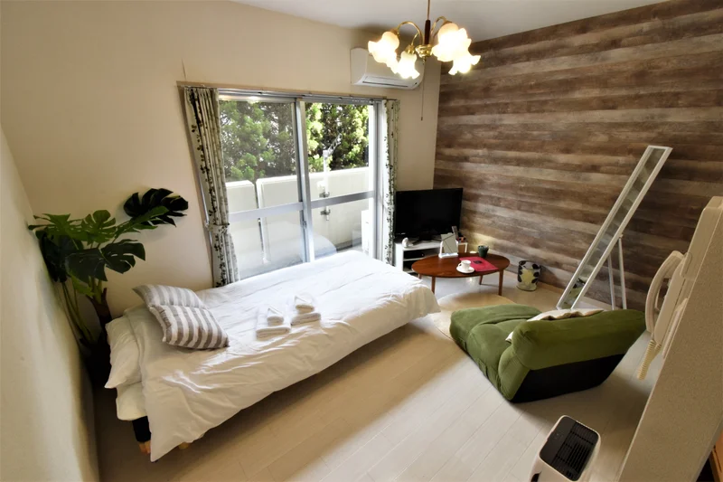 エアコン付きで温度調節が可能！　一年を通して快適な室温でお過ごしいただけます。