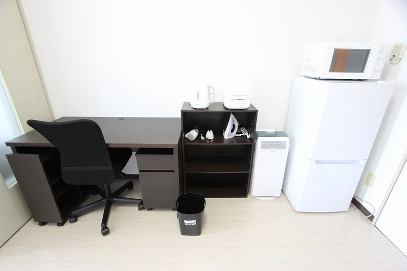 ※炊飯器・鍋フライパン・掃除機・アイロン・空気清浄機・HDD・ブルーレイレコーダーは現在設置しておりません。