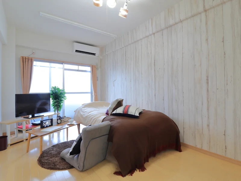 テレビと座椅子付きで　仕事終わりや休日など娯楽を楽しんでいただけます！