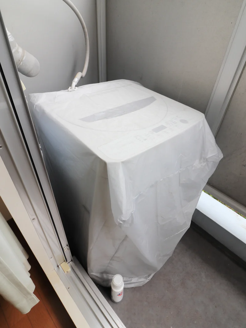 屋外洗濯機　コインランドリーに行かなくても洗濯ができるので毎日清潔に！