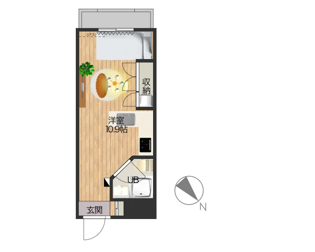 バルコニーと収納内に洗濯機置き場もあります！