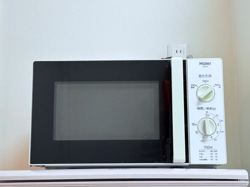 家電備え付なので、自由に使ってあたたかいご飯がその日から作れます！