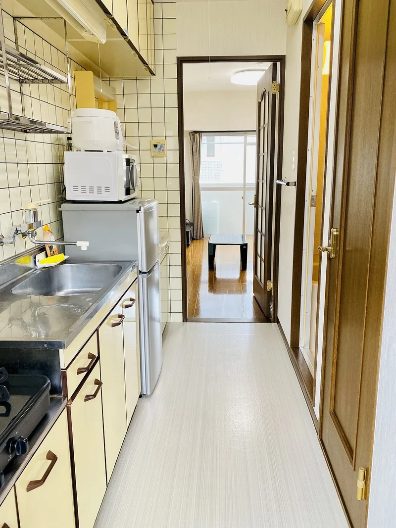 ２口コンロ付♪スーパーで食材を買ってきたらすぐにお料理に取り掛かれます！