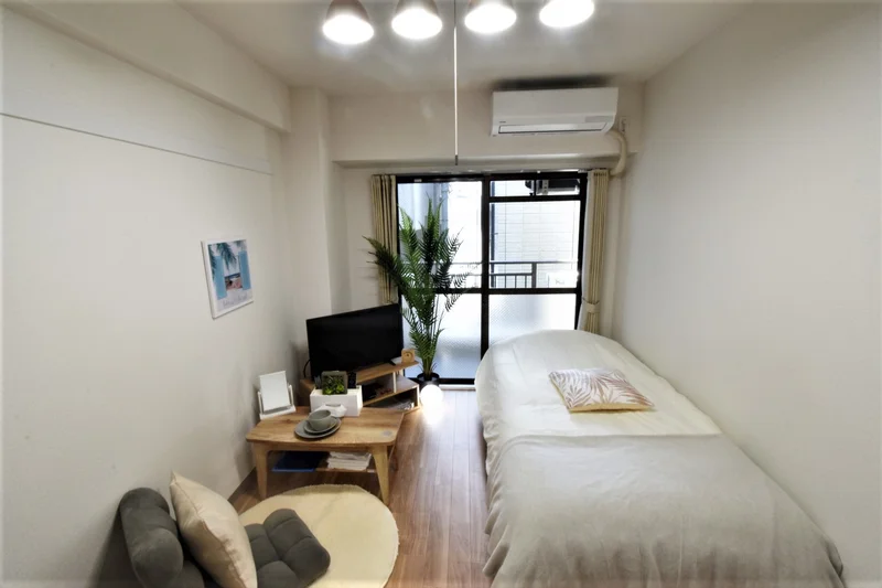 エアコン付きで　冷暖房安心！