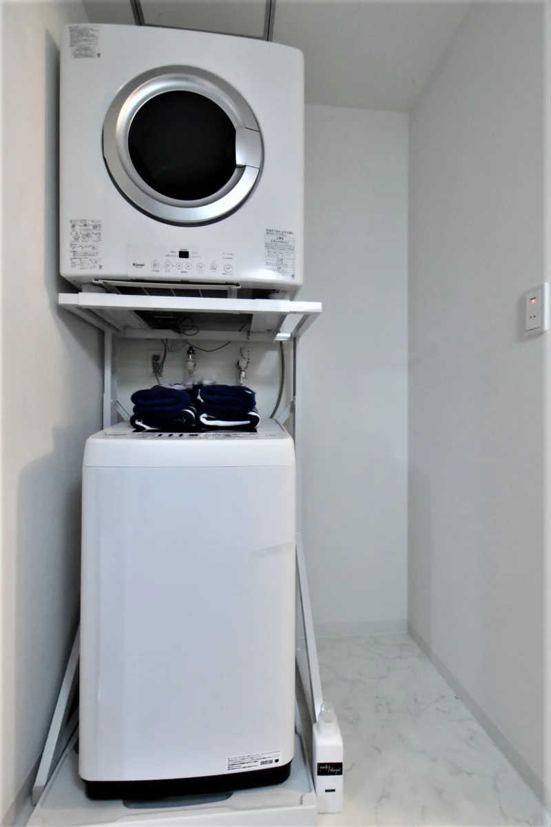 洗濯機置き場（洗濯製剤もついております）