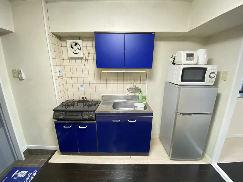 ２口コンロ付♪スーパーで食材を買ってきたらすぐにお料理に取り掛かれます！