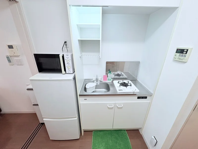 １口コンロ付♪スーパーで食材を買ってきたらすぐにお料理に取り掛かれます！