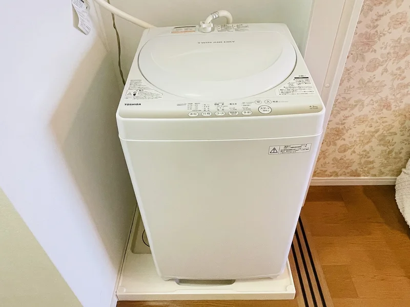 洗濯機は室内に設置しております♪入居後すぐにご利用が可能です(^^♪タオル1式分もご用意しております☆彡