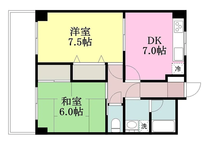 2DKのお部屋です☆☆複数入居可なので人気のお部屋です♪ホテルで滞在するよりお得です★☆