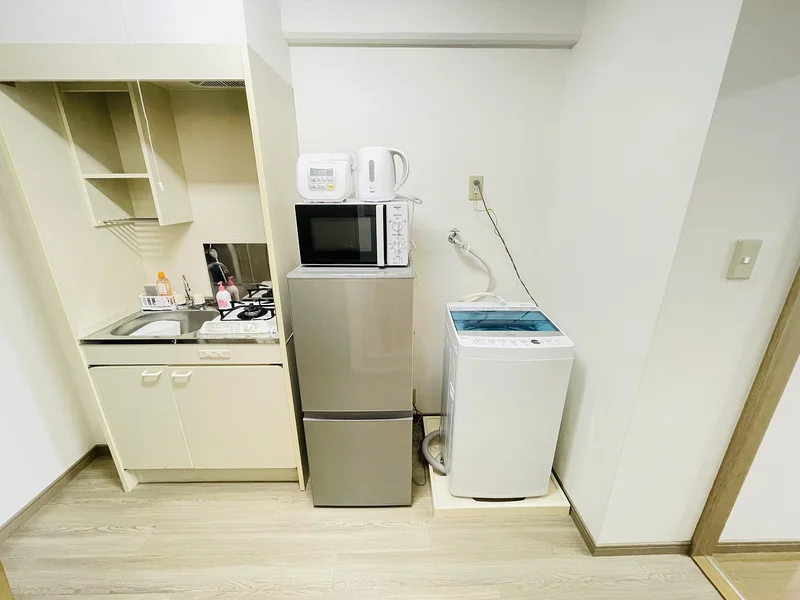 １口コンロ付♪スーパーで食材を買ってきたらすぐにお料理に取り掛かれます！