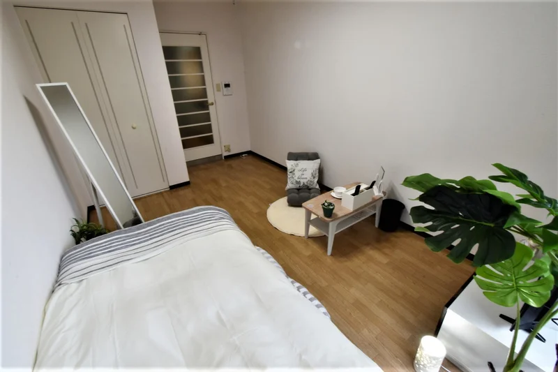 姿見もあり朝支度に便利！　