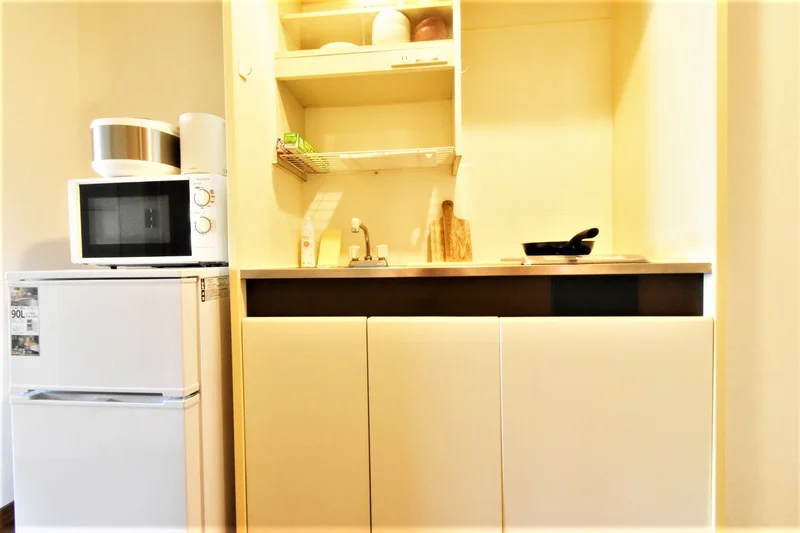 調理器具や食器類などもあり！お料理すこともも可能です！