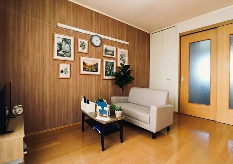 複数名で利用ができるように　お部屋が2部屋と車もだ2台可能！※緑や額などは撮影用にて取り置きしております。