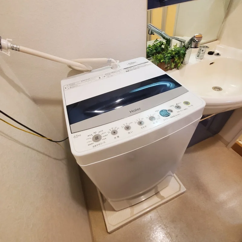 洗濯機も完備♪