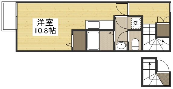 【間取り】岐阜各務ヶ原市ウィークリーマンションの間取です。岐阜各務ヶ原市人気格安マンスリーマンション★【格安】