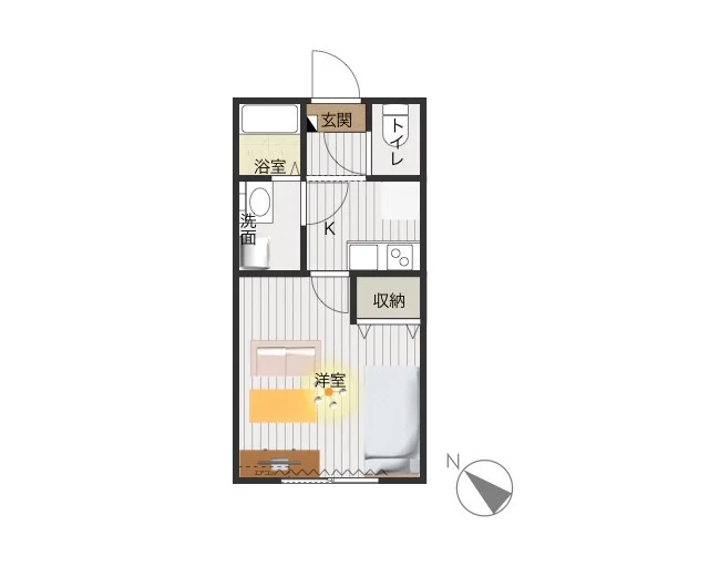 バストイレ別で独立洗面台付の御部屋！