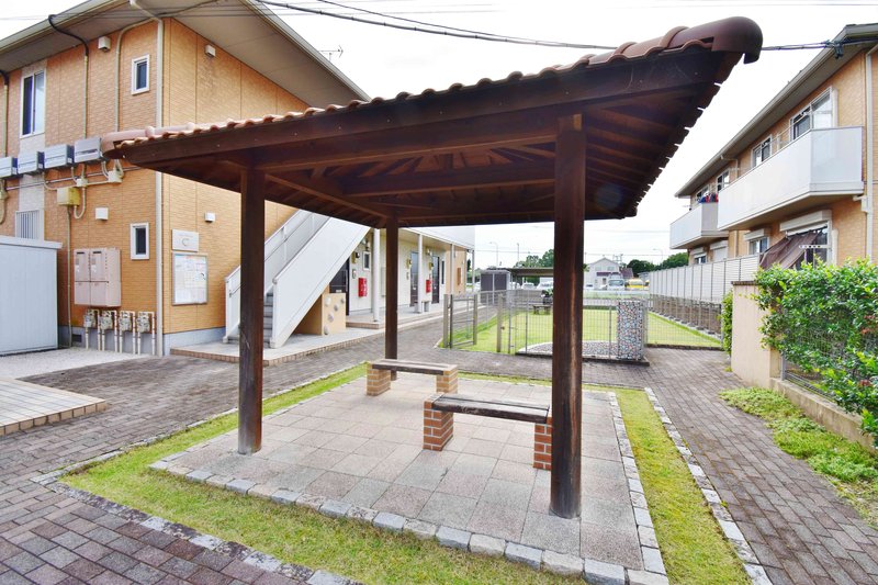 共有部分。屋外でもごゆっくりお過ごしいただけます(^^)/