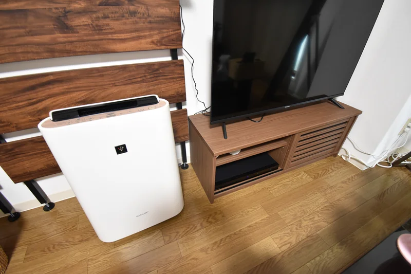 空気清浄機もごよういしておりますので、花粉の時期や乾燥する時期に大活躍★大き目のテレビも嬉しい♪