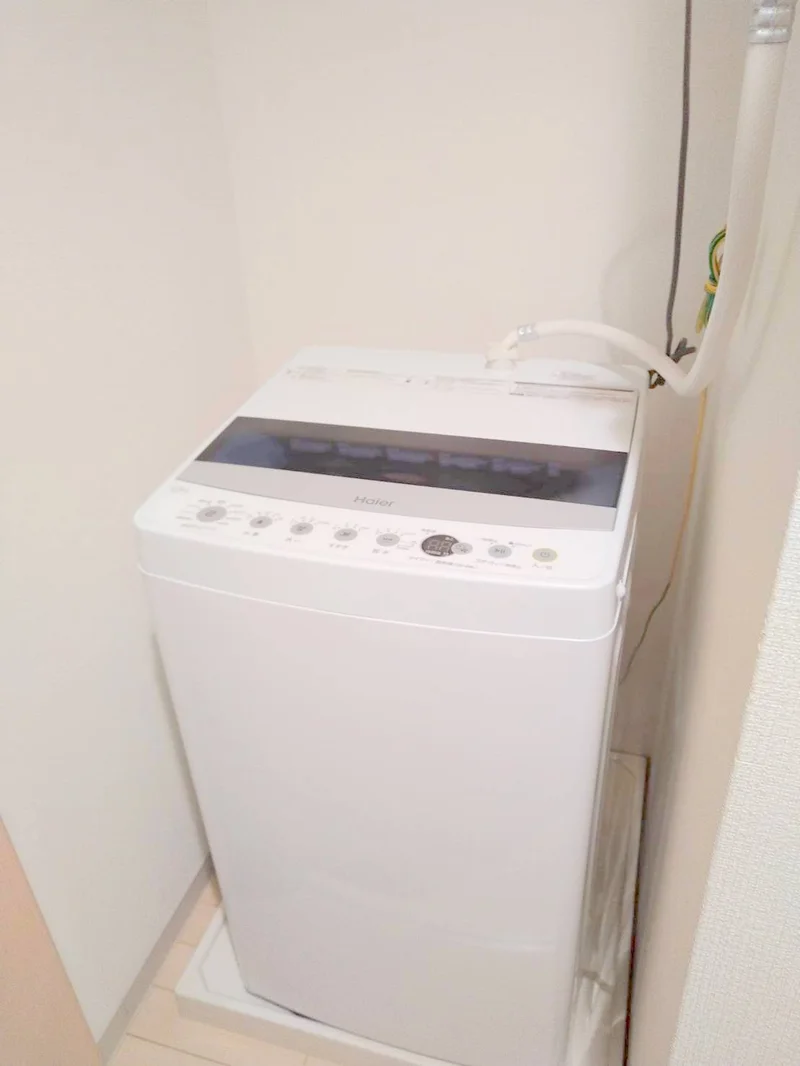 洗濯機もあるのはうれしい♪