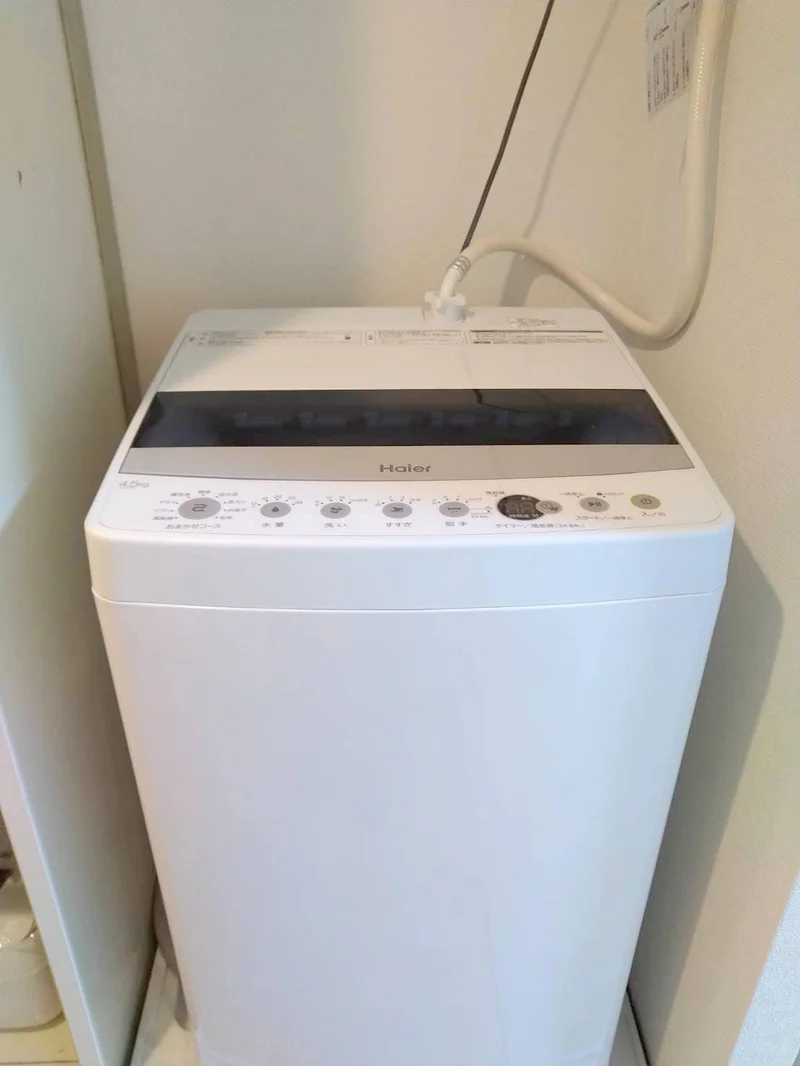 洗濯機も完備♪