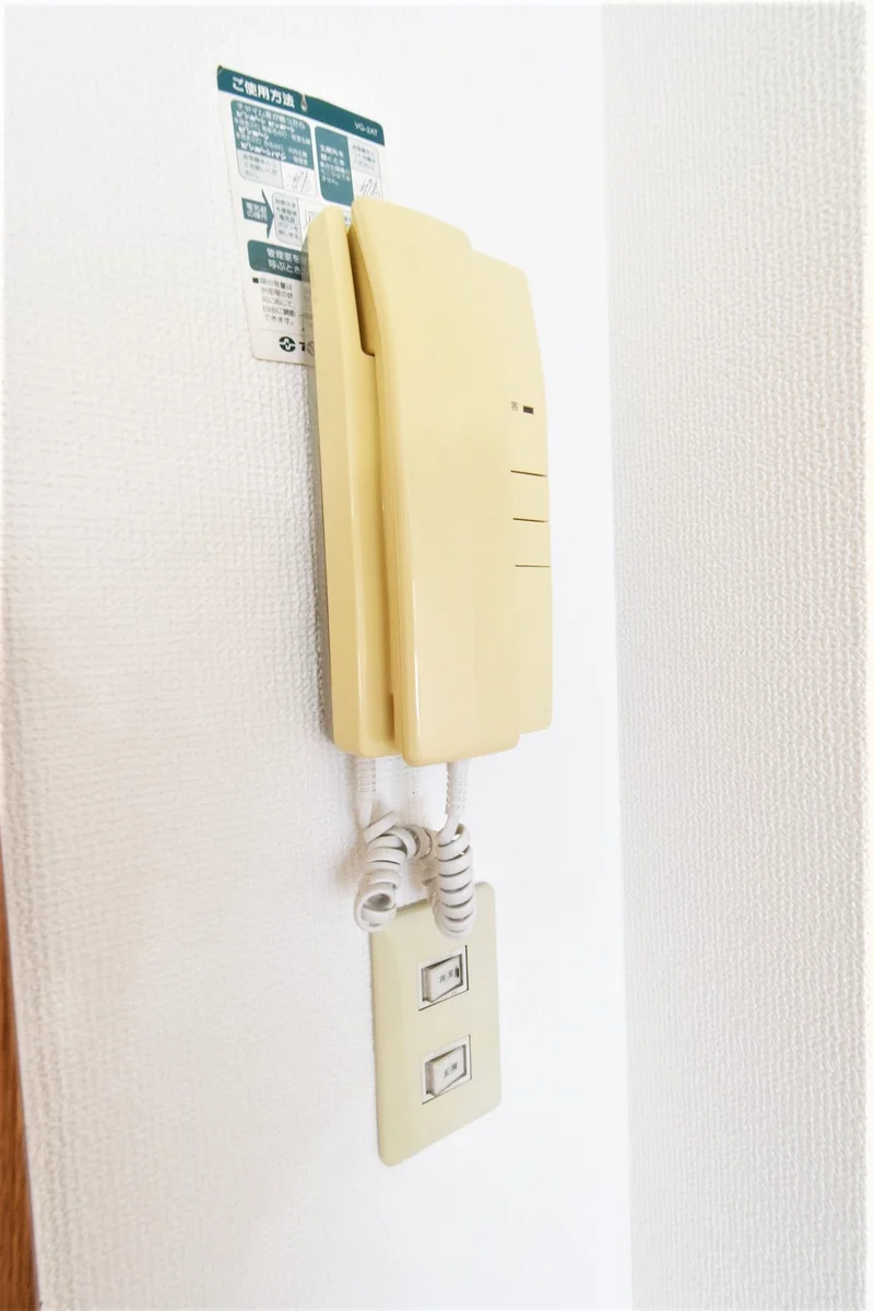 インターホンあり！　誰が訪ねてきたか一目瞭然でわかります