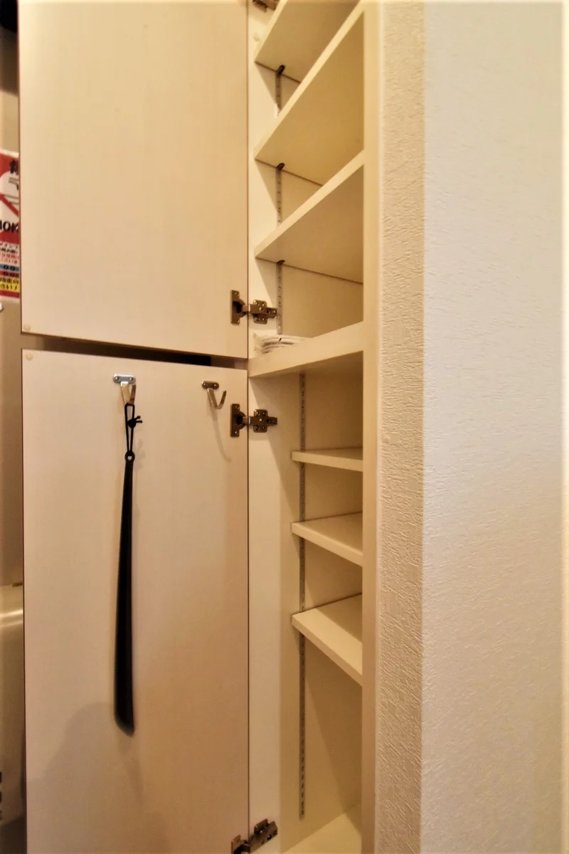 シューズBOXありで靴など収めることも！　リフォームなどでの滞在にも便利です！