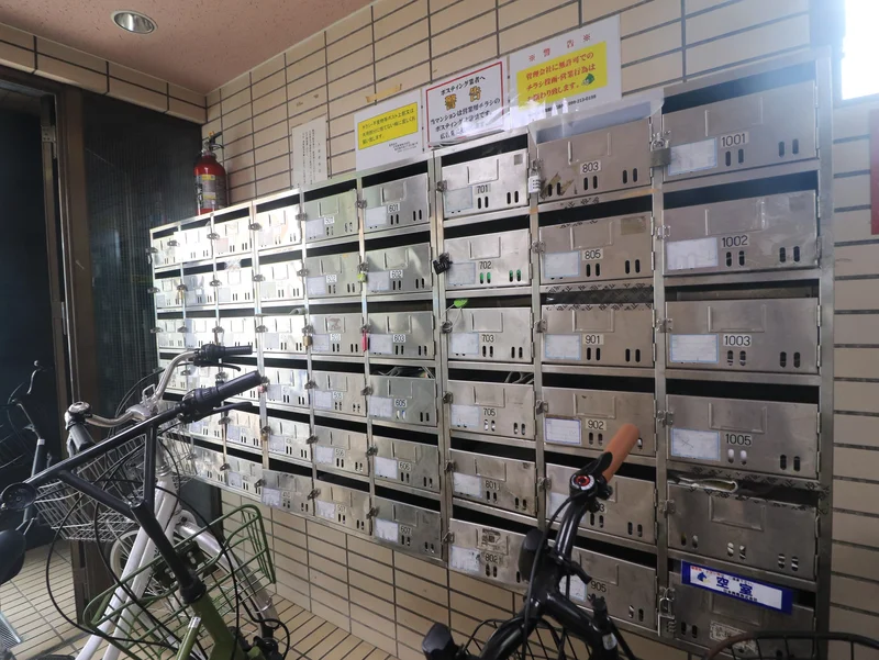 集合ポストあり　郵送物の受け取り可能！