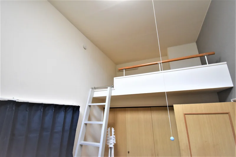 Kマンスリー富山市役所南にはロフトの設備もございます。なんだかちょっとワクワクしますよね😏