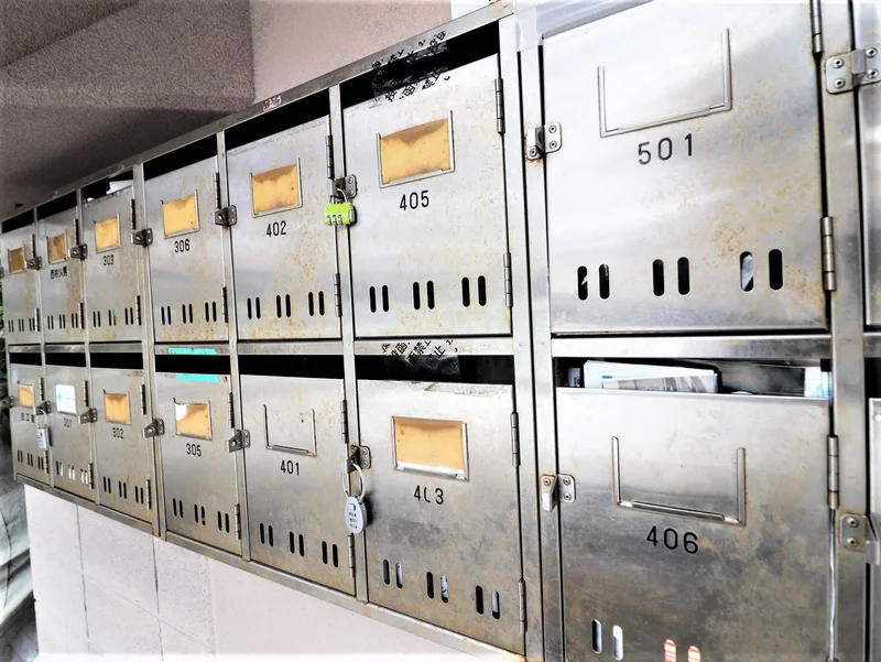 ポストあり！郵送物の受け取り可能