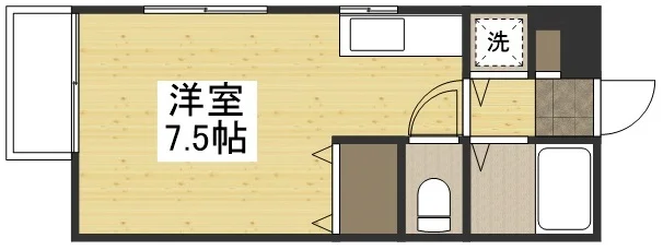 【間取図】お部屋の間取りとなります。三重四日市駅前ウィークリーマンション三重四日市駅前マンスリーマンションなら弊社にお任せ下さい‼