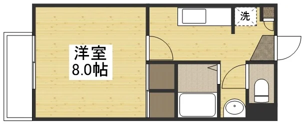 【間取図】お部屋の間取りとなります。三重鈴鹿市ウィークリーマンション三重鈴鹿市マンスリーマンションなら弊社にお任せ下さい‼