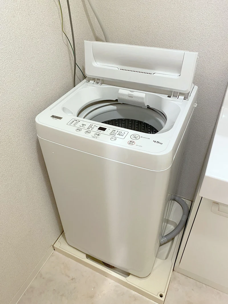 洗濯機もあるのはうれしい♪