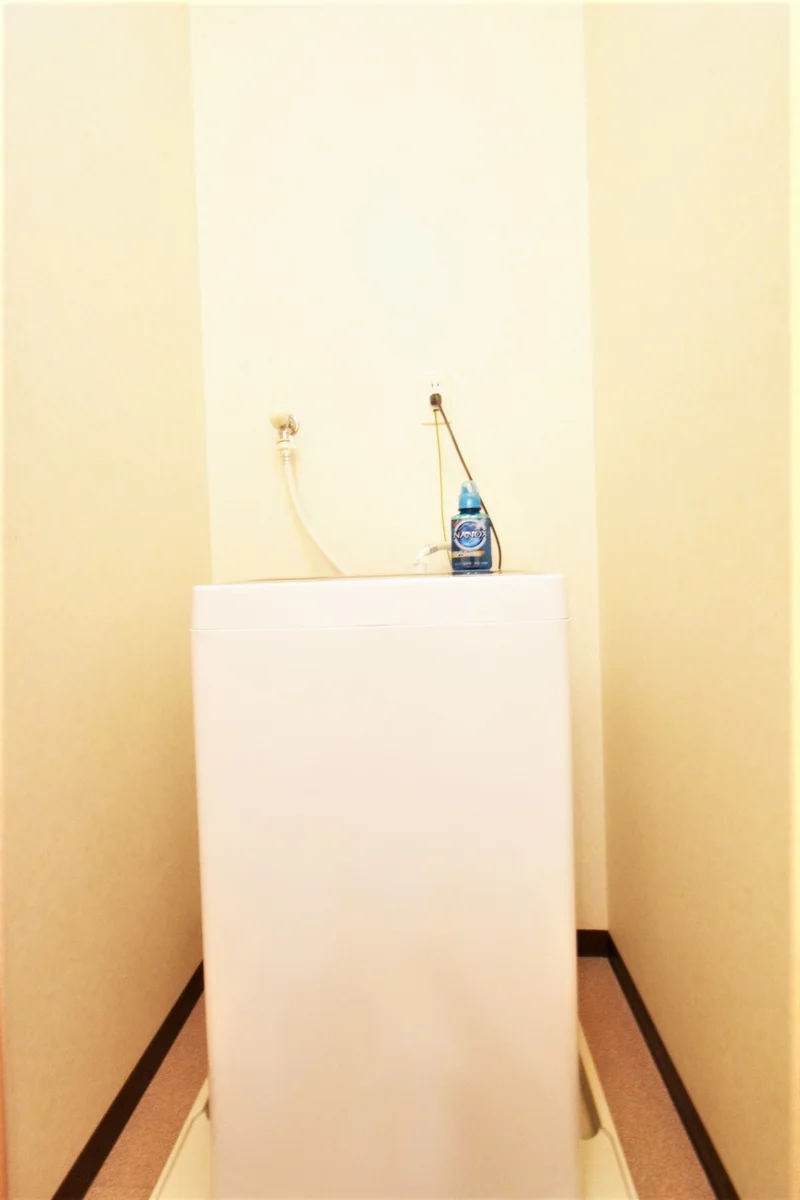 洗濯機もあり　衣類やシーツなど洗濯可能！