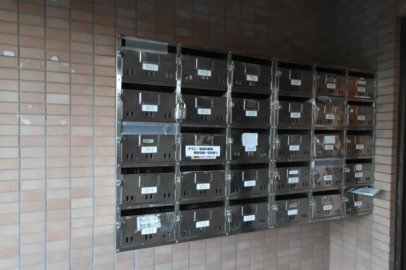 【郵便受け画像】富山駅前ウィークリーマンションでは入居キーの受渡は不要♪富山駅前エリアすべて対応しているので法人の方も安心して社員の方々に利用できます★