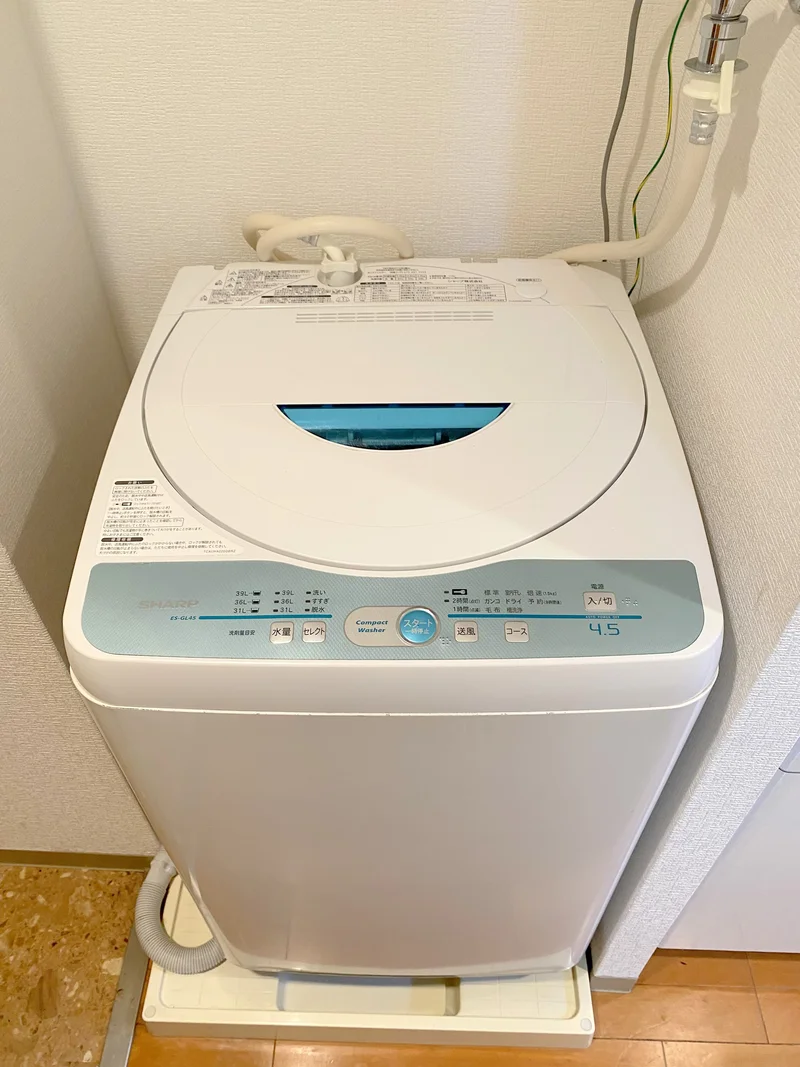 洗濯機も完備♪