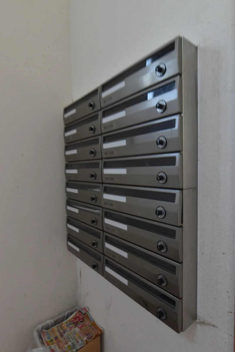 【郵便受け画像】滋賀長浜市ウィークリーマンションでは入居キーの受渡は不要♪滋賀長浜市エリアすべて対応しているので法人の方も安心して社員の方々に利用できます★