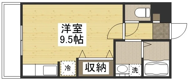 【間取図】大人気の1Rタイプ滋賀県愛知郡ウィークリーマンション♪広々使えて滋賀県愛知郡人気格安マンスリーマンション★