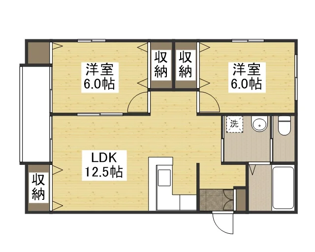 【間取り】福井市ウィークリーマンションの間取です。福井市人気格安マンスリーマンション★全国４７都道府県で展開しているのは弊社だけ★【格安・手続き簡単・電子契約対応】