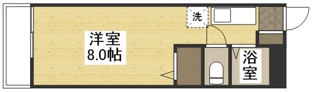 【間取図】大人気の1Rタイプ岐阜県本巣市ウィークリーマンション♪広々使えて岐阜県本巣市人気格安マンスリーマンション★