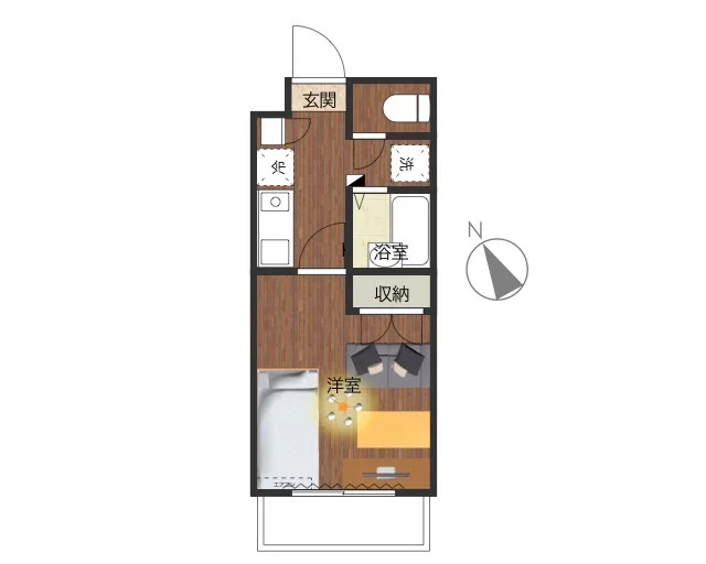 バルコニーあり！