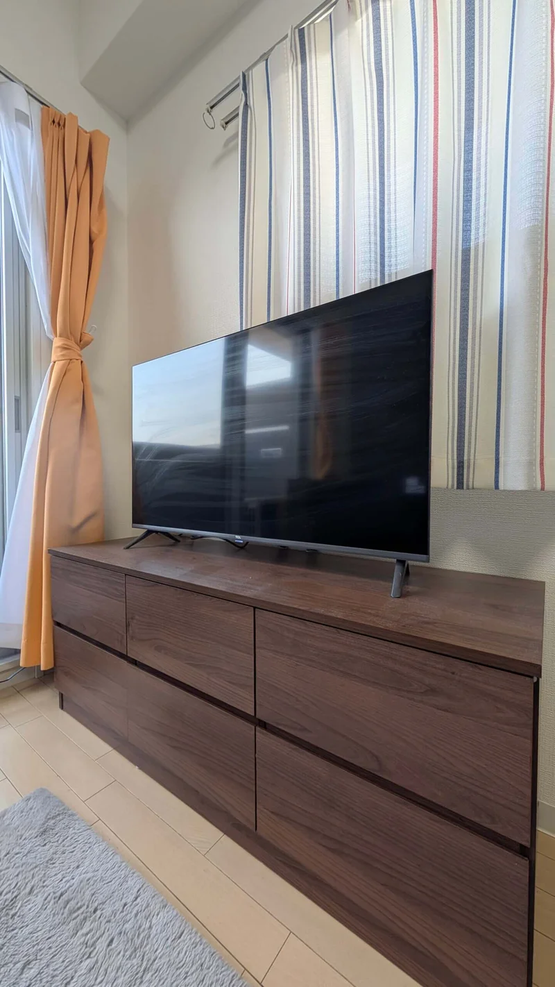 40インチの大きなテレビ♪