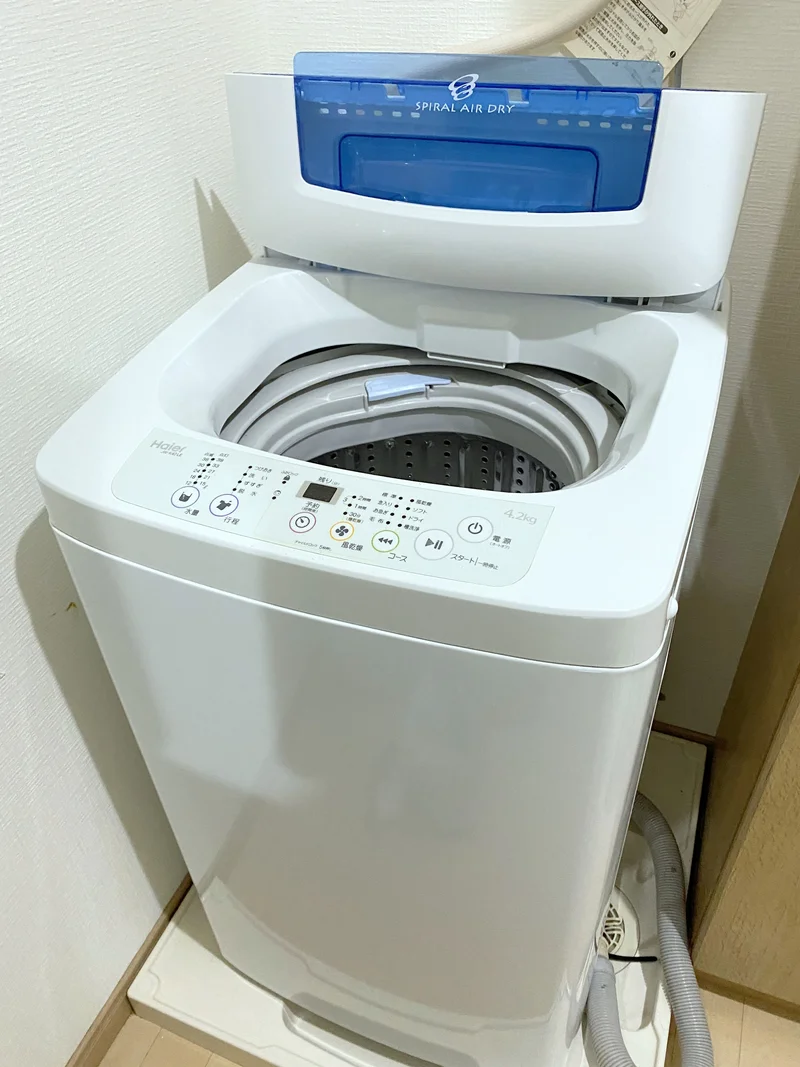 洗濯機も完備♪