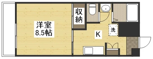 【間取り】三重県鈴鹿市ウィークリーマンションの間取です。三重県鈴鹿市人気格安マンスリーマンション★【格安】