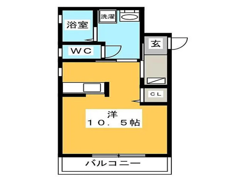 【間取図】お部屋の間取りとなります。JR岐阜駅南口前ウィークリーマンションJR岐阜駅南口前マンスリーマンションなら弊社にお任せ下さい‼