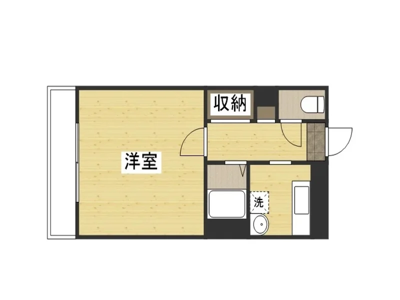 【間取りイメージ】福井県越前市(武生ＩＣ)ウィークリーマンションの間取です。福井県越前市(武生ＩＣ)人気格安マンスリーマンション★【格安】