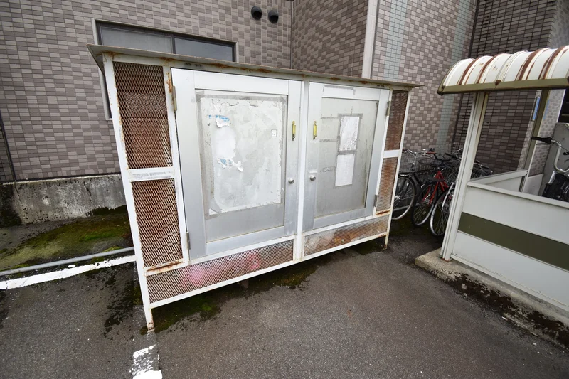 【ゴミ捨て場】敷地内に完備♪福井県越前市(武生ＩＣ)ウィークリーマンションではゴミ出しも楽々♪長期利用可能なマンスリーマンションプランもあります★【イメージ】