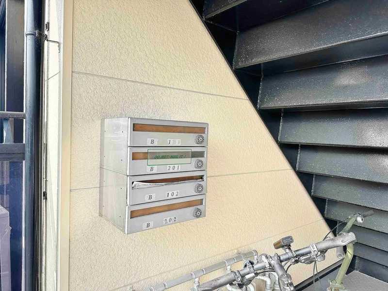 【郵便受け画像】三重県津市ウィークリーマンションでは入居キーの受渡は不要♪三重県津市エリアすべて対応しているので法人の方も安心して社員の方々に利用できます★