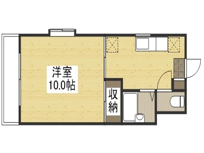【間取り】富山市ウィークリーマンションの間取です。富山市人気格安マンスリーマンション★【格安】