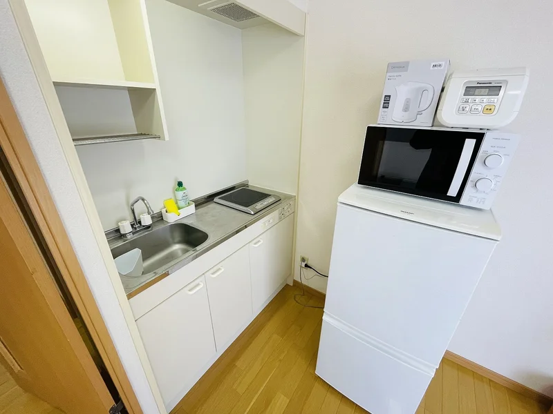 ＩＨ１口コンロ付♪スーパーで食材を買ってきたらすぐにお料理に取り掛かれます！