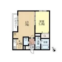 お部屋・号室によって間取りが異なる場合がございます。その場合は現況を優先します。